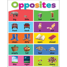 Teacher Created Resources TCR7496 Colorful Opposites Chart