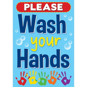 Teacher Created Resources TCR7498 Wash Your Hands Positive Poster