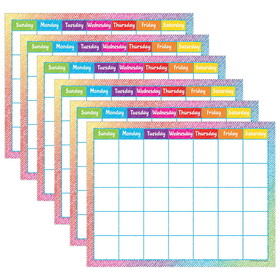 Teacher Created Resources TCR7525-6 Colorful Scribble Calendar, Chart (6 EA)