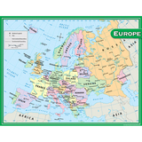 Teacher Created Resources TCR7654 Europe Map Chart 17X22