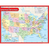 Teacher Created Resources TCR7657 Us Map Chart 17X22