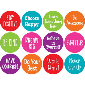Teacher Created Resources TCR77006 Positive Sayings Carpet Markers, Spot On