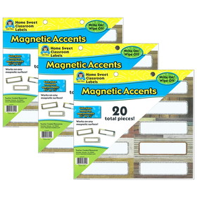 Teacher Created Resources TCR77012-3 Home Sweet Classroom Labels, Accents Magnetic (3 PK)