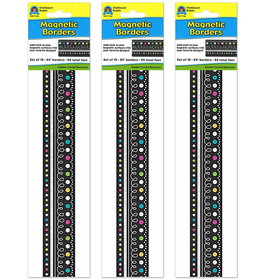 Teacher Created Resources TCR77132-3 Chalkboard Brights Magnetic, Borders (3 PK)