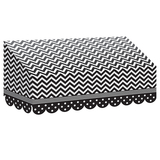 Teacher Created Resources TCR77164 Black & White Chevrons And Dots - Awning