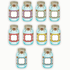 Teacher Created Resources TCR77191 Shabby Chic Mason Jars Accents