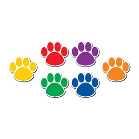 Teacher Created Resources TCR77207-3 Colorful Paw Prints Magnetic, Accents (3 PK)