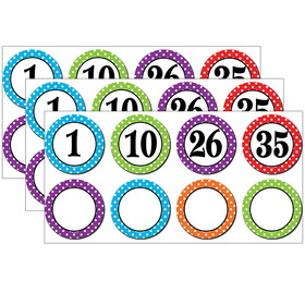 Teacher Created Resources TCR77211-3 Polka Dots Numbers Magnetic, Accents (3 PK)