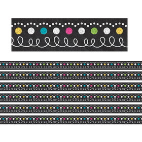 Teacher Created Resources TCR77222-6 Chalkboard Brights Magnetic, Strips (6 PK)