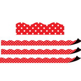 Teacher Created Resources TCR77255-3 Red Polka Dots Magnetic, Border (3 PK)