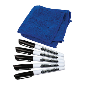 Teacher Created Resources TCR77268 Dry Erase Pens & Microfiber Towels