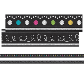 Teacher Created Resources TCR77312 Chalkboard Brights Ribbon Runner