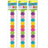 Teacher Created Resources TCR77390-3 Confetti Circles Diecut Mag, Border (3 PK)