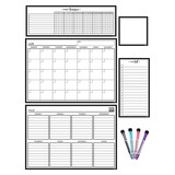 Teacher Created Resources TCR77407 Blk/Wht Dry-Erase Mag Calendar Set