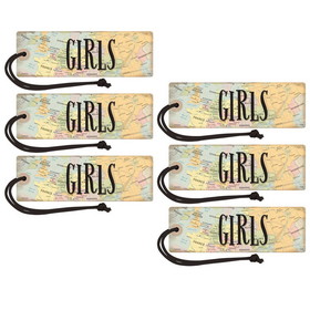 Teacher Created Resources TCR77477-6 Travel The Map Magnetic, Girls Pass (6 EA)