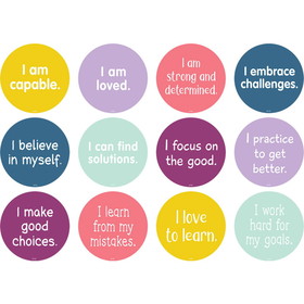 Teacher Created Resources TCR77501 Carpet Markers Positive Mindset 4In, Spot On