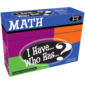 Teacher Created Resources TCR7833 I Have Who Has Math Gr 4-5
