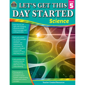 Teacher Created Resources TCR8265 Lets Get Day Started Science Gr5