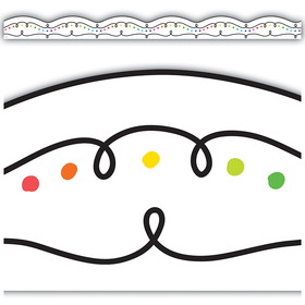 Teacher Created Resources TCR8324 Squiggles And Colorful Dots Border, Die-Cut