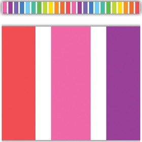 Teacher Created Resources TCR8339 Colorful Stripes Straight Border