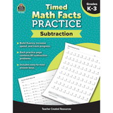 Teacher Created Resources TCR8401 Timed Math Facts Subtraction