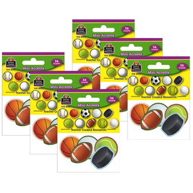 Teacher Created Resources TCR8499-6 Sports Mini Accents (6 PK)