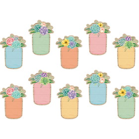 Teacher Created Resources TCR8551 Rustic Bloom Mason Jars Accents
