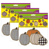 Teacher Created Resources TCR8553-3 Pumpkins Accents Assorted, Sizes Home Sweet Classroom (3 PK)