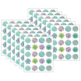 Teacher Created Resources TCR8554-12 Rustic Bloom Succulents, Stickers (12 PK)