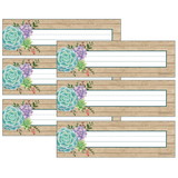 Teacher Created Resources TCR8555-6 Rustic Bloom Name Plates (6 PK)