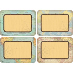 Teacher Created Resources TCR8574 Travel The Map Name Tags/Labels, Multi Pack