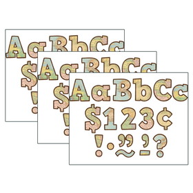 Teacher Created Resources TCR8575-3 Travel Map Bold Block 4In, Letters Combo Pack (3 PK)