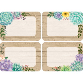 Teacher Created Resources TCR8596-6 Rustic Bloom Name Tags, Labels Multi-Pack (6 PK)