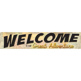 Teacher Created Resources TCR8631 Welcome To Great Adventure Banner, Travel The Map