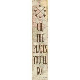 Teacher Created Resources TCR8632 Oh The Places Youll Go Banner, Travel The Map