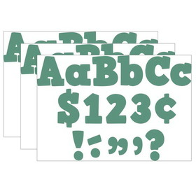 Teacher Created Resources TCR8693-3 Eucalyptus 4In Bold Block, Letters Combo Pack (3 PK)