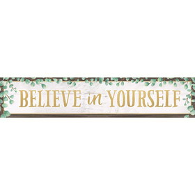 Teacher Created Resources TCR8698 Believe In Yourself Banner, Eucalyptus