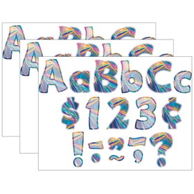 Teacher Created Resources TCR8708-3 Iridescent Funtastic 4In, Letters Combo Pack (3 PK)