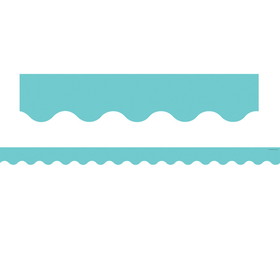 Teacher Created Resources TCR8736 Light Turquoise Scalloped Border