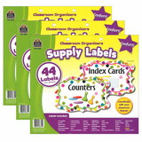Teacher Created Resources TCR8751-3 Confetti Supply Labels (3 PK)