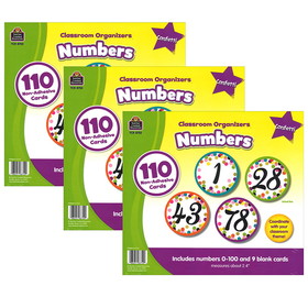 Teacher Created Resources TCR8752-3 Colorful Vibes Number Cards (3 PK)