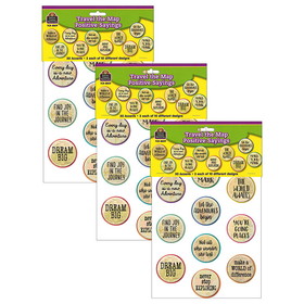 Teacher Created Resources TCR8809-3 Travel Map Positive Saying, Accents (3 PK)