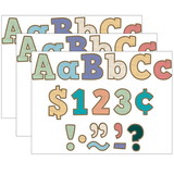 Teacher Created Resources TCR8820-3 Painted Wood 4In Letters, Combo Pack Bold Block (3 PK)