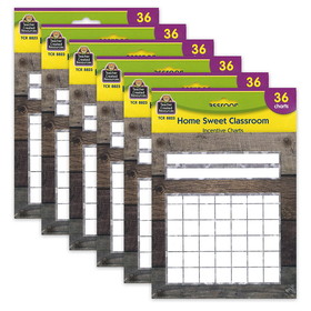Teacher Created Resources TCR8823-6 Home Sweet Classroom, Incntve Charts (6 PK)