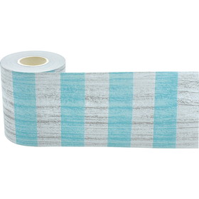 Teacher Created Resources TCR8924 Vintage Blue Stripes Rolled Trim