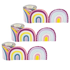Teacher Created Resources TCR8928-3 Oh Happy Day Rainbows Rolled, Border (3 PK)