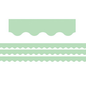 Teacher Created Resources TCR8933-3 Mint Green Scalloped Rolled, Border (3 PK)