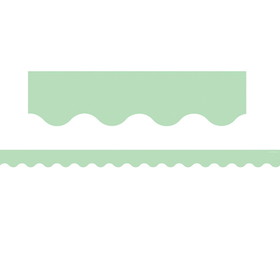 Teacher Created Resources TCR8933 Mint Green Scalloped Rolled Border