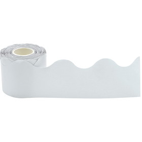 Teacher Created Resources TCR8942 White Scalloped Rolled Border Trim