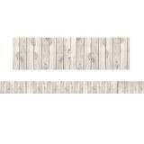 Teacher Created Resources TCR8949 White Wood Straight Rolled Border